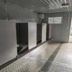 Container Toilet Made of Sandwich Panel Steel Frame for School in White or