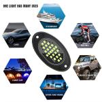 12V Waterproof Chassis Light 2835 LED Single Color Pure White 24 LED Rock Light