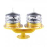 Solar Powered 5km 4W 8V Dual Aviation Light For Towers
