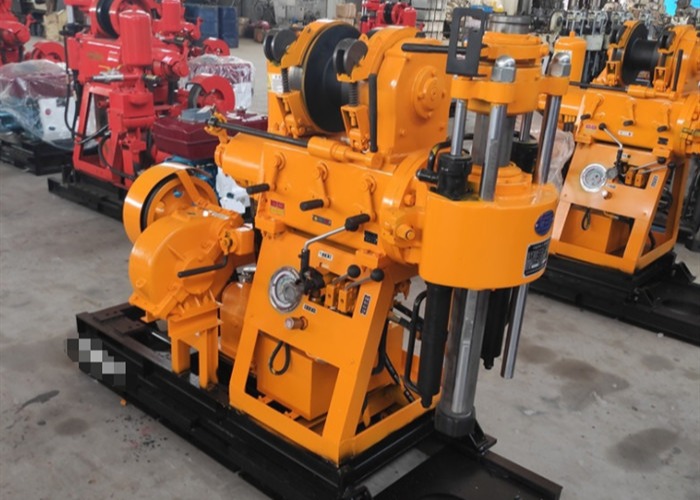 Personal Exploration Yellow Geological Drilling Rig Machine with BW 160 Mud Pump