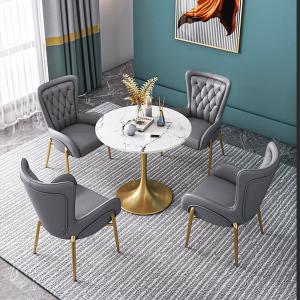 Wholesale Round Modern Negotiation Table With Easy Stainless Steel Assembly from china suppliers