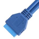Usb3.0 20p Idc Connector Ldpe Transparent 45p Blue PVC OEM / ODM