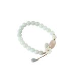 Elastic Natural Genuine Jade Beaded Bracelet New Products Natural Jade Bangle
