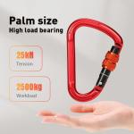 Heavy Industry Customized Color Aviation Aluminum 7075 Carabiner for Adventure