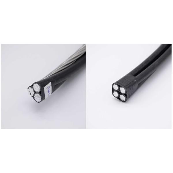0.6/1kv Aluminum / Aluminum Alloy Conductor XLPE Insulated 2*1/0+1/0 AAAC AWG ABC Cable Overhead Bundled Electric Wire Service Drop Triplex