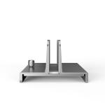 432g 34mm Thickness Alloy Vertical Laptop Stand / Upright Computer Stand