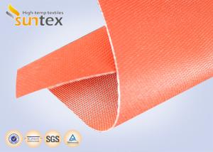 Wholesale 590 g/sqm Silicone Coated Glass Fabric Fire Barrier Fabric For Heat Resistant Insulation from china suppliers