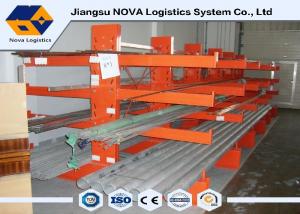 China Adjustable Warehouse Cantilever Storage Racks With 500 Kg Loading Capacity Per Arm on sale
