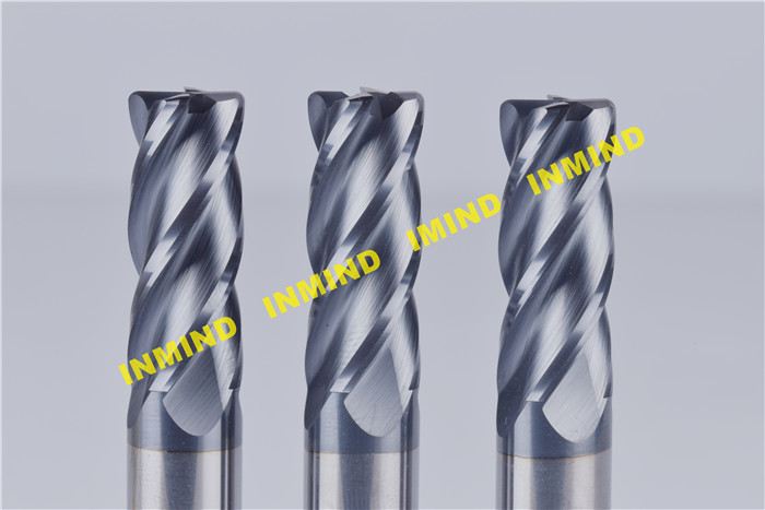 Milling Cutter Corner Radius End Mill / Tungsten Carbide 45 Degree End Mill