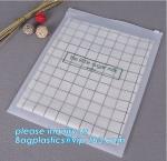 BAGEASE Transparent Bottom Gusset Slider Zipper Garment Packaging Pouch K