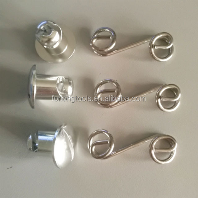 Universal Standard Aluminum Quarter Turn Dzus Fastener 7/16 .500 Long with 1-3/8" Springs Universal Replacement Solution