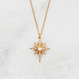 Wholesale Opal Gold Plated Starburst Pendant Necklace 925 Starburst Necklace Silver from china suppliers