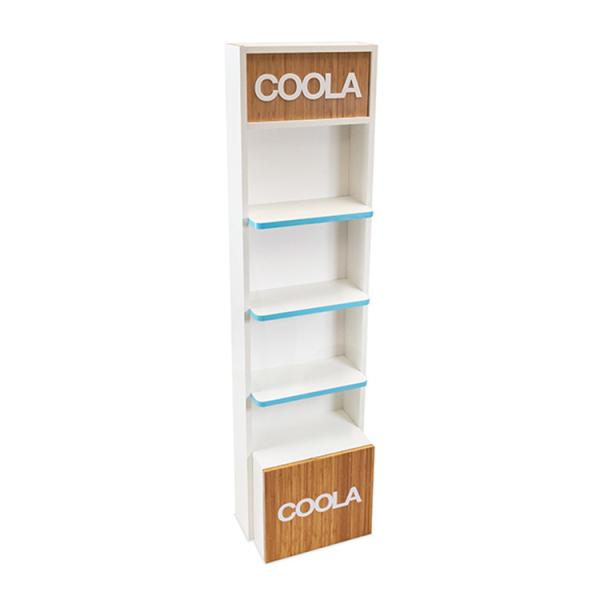 POS Wooden Display Stand Suncare Products Freestanding Retail Display For