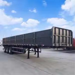 Wholesale CIMC Factory Direct 3/4 Axles Transport Building Marerials Other Bulk Fence Cargo Trailer from china suppliers
