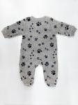 Polar Fleece 260g Cotton Baby Boy Romper Long Sleeve Footie Soft Brushed Spring