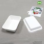 disposable Sugarcane Bagasse Potato tray Biodegradable Disposable Tray, Food