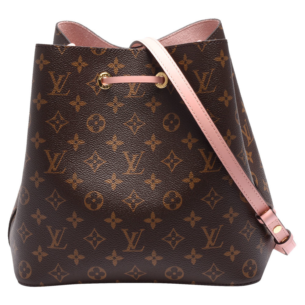 Leather Trim Louis Vuitton NéOnoé Mm Black Monogram Bag