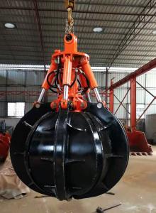 Wholesale 3760Nm Hydraulic Excavator Grab Industrial Mini Excavator Orange Peel Grab from china suppliers