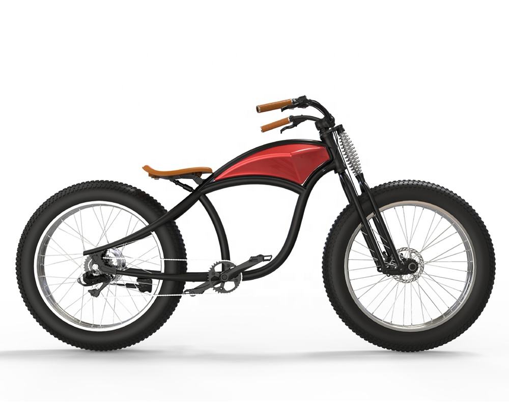 Hot Sale 26"*4.0 Fat Tire Ebike 7 Speed Electric City Bike 48V 500W 750W 1000W Optional Electric Bike For Adults
