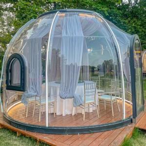 Wholesale Aluminium Frame 6m Glass Dome House Glamping Glass Dome Tent With Bathroom from china suppliers