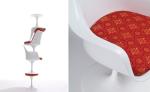White Coffee Shop Knoll Tulip Chair , Saarinen Tulip Chair With Cushion