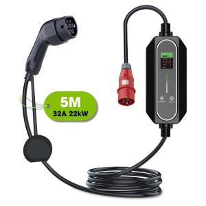 Wholesale 5m Cable Length LED Display Portable Electric Vehicle Charger for Performance from china suppliers