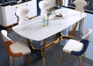 Wholesale Modern 130cmx80cmx77cm Luxury Marble Dining Table from china suppliers