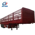 Mechanical Suspension 3 Axles Animal Transport Fence Semi Trailer for Animal