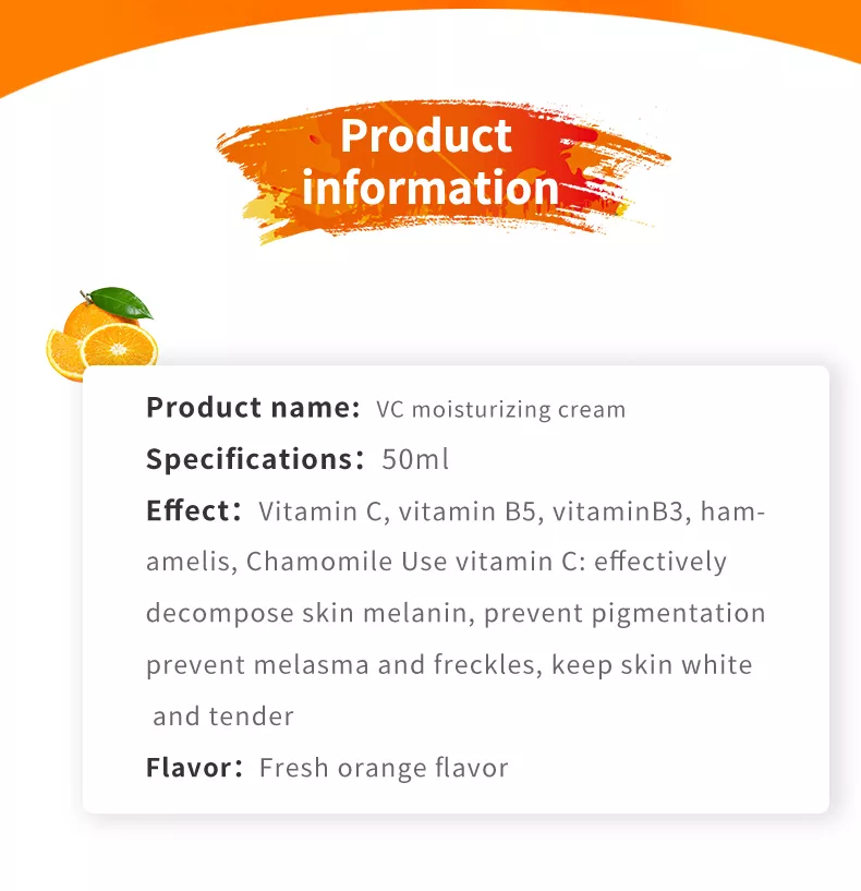 Face Cream Cruelty-free Anti-aging Whitening and Hyaluronic Acid Vitamin C Face Cream for Removal Melasma