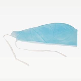 Green, Blue Soft Back Ties Non - Woven Fabrics / PP Surgical Doctor Cap For