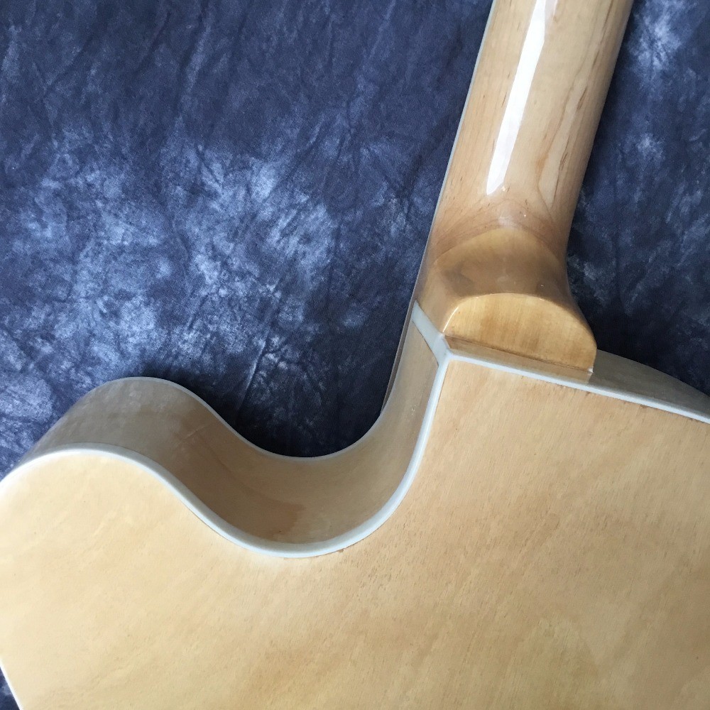 High quality, color jazz L5 electric guitar, wood, gold rocker, fingerboard flower mosaic. Real photos, wholesale and re