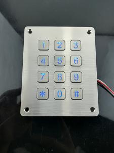 Wholesale 3X4 Custom-made waterproof numeric metal membrane switch keypad from china suppliers