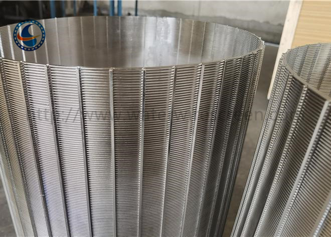 Cylindrical Ss304 316l Welded Wedge Wire Screen