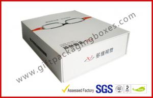 2MM Thickness Greyboard Electronics Packaging for Sun Glasses , Magnetic Flatable Box Packaging