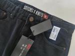100% Cotton Men's Denim Pants Heavy Washed Complex Workmanship
