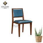 Iron Frame 8cm Seat Wedding Banquet Chair Dining Table Chairs Wooden