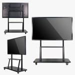 80W Android Black Interactive Whiteboards Display Wall Mounted 350cd/M2