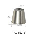 Ceiling Attachment Cylindrical Trapezoidal Brass Plated Nickel YW86278