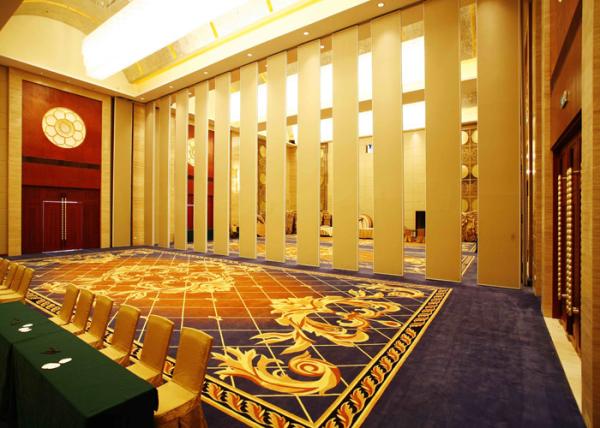 Folding Operable Partitions , Office Aluminum Sliding Doors , Room Dividers For