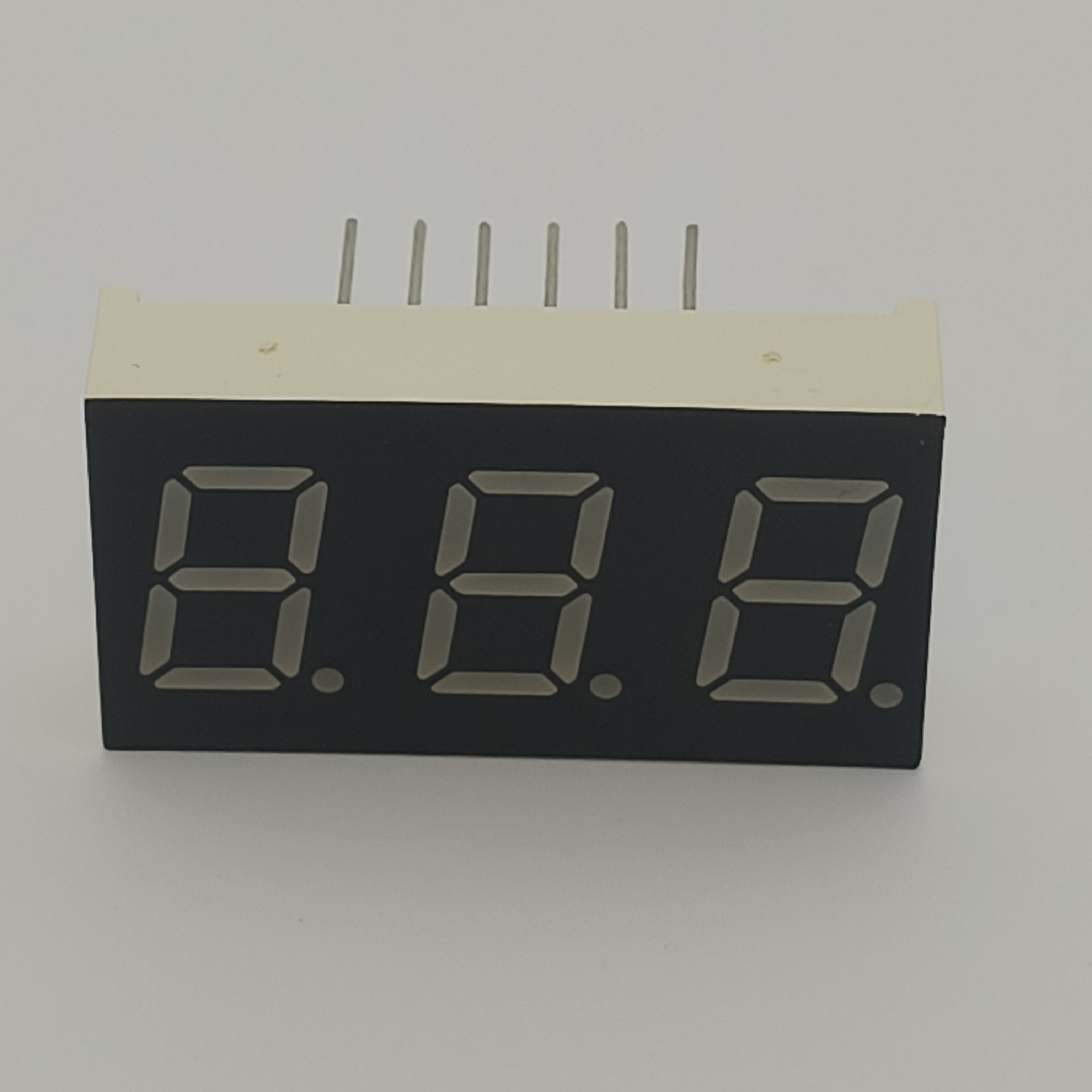 Triple Digit 0.4inch 7 Segment LED Display Yelllow Common Anode