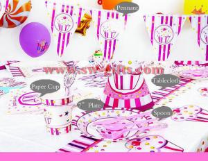 China Frozen kids girls disposable paper cups + plates party pack birthday Party Decoration Set party supplies for 6 people on sale