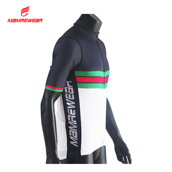 Soft Feel Race Cut Cycling Jersey , Youth Cycling Jersey Good Elasticity