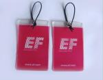 Transparent Pink Yellow Color PP PVC Badge Holder For Exhibition