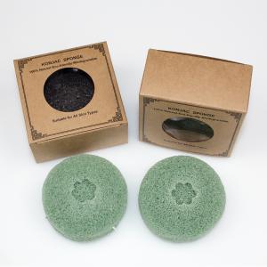 Wholesale 7*7*3.5cm Organic Round Face Sponge Bamboo Charcoal Konjac Sponge For Oily Skin from china suppliers