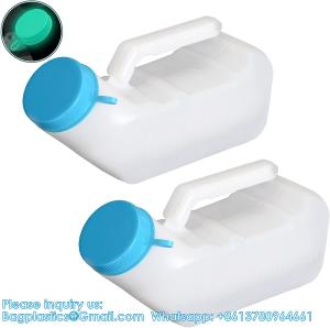 Wholesale Urinals For Men With Glow In The Dark,1000ml Thick Pee Bottles With Lid,Spill Proof Urinal Bottle For Car,Hospital from china suppliers