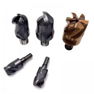 Wholesale Solid End Mill Cutter Head Square / Corner Radius / Ball Nose from china suppliers