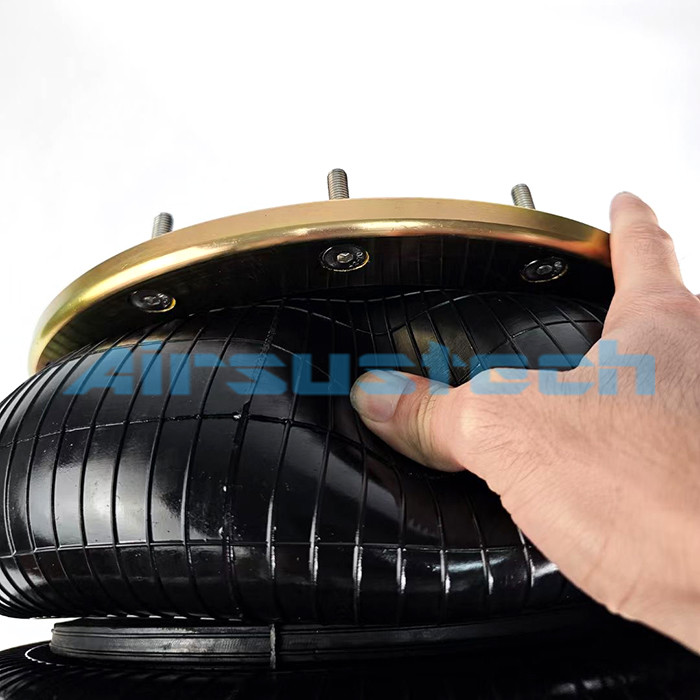 W01-M58-7532 Style 29 Rubber Steel Firestone Air Spring / Firestone Air Bags With 45mm Bolts