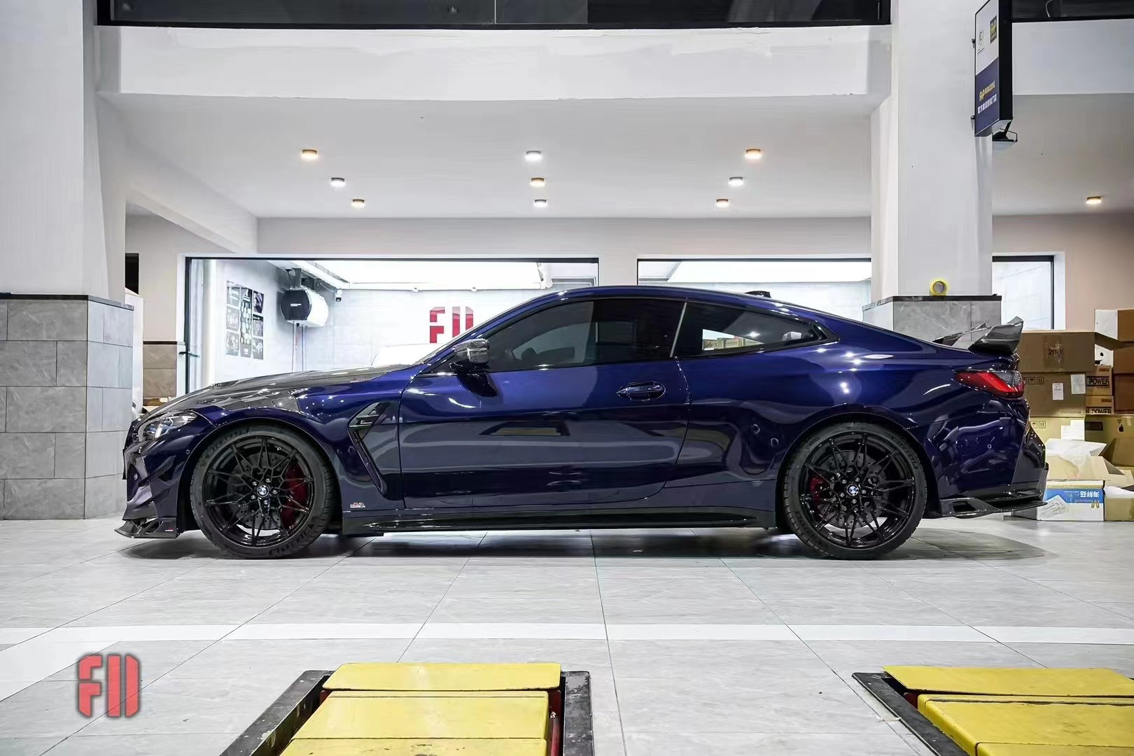 For BMW G80 G82 M3 M4 Carbon Fiber Body Kit G80 G82 M3 M4 Upgraded AE Style Front Lip Diffuser Spoiler Side Skirt Body Kit