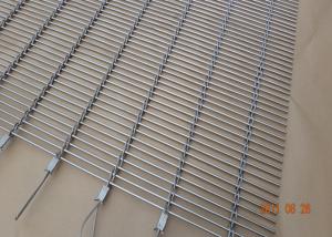 Wholesale Building Decorative Wire Mesh Cladding , Rod Woven Decorative Metal Mesh from china suppliers
