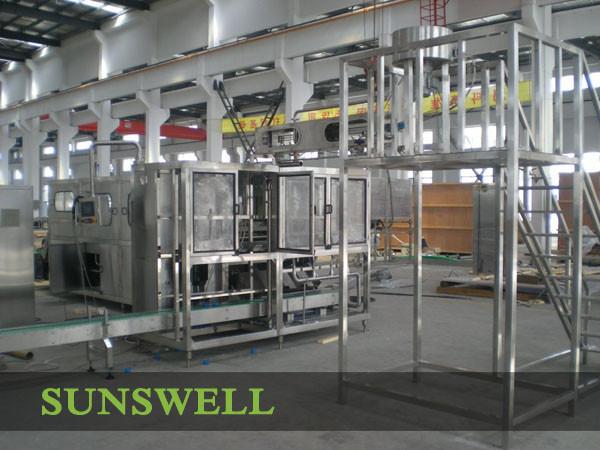 18.9L Jar 5 Gallon Water Filling Machine 3000BPH With Rotary Filling Line